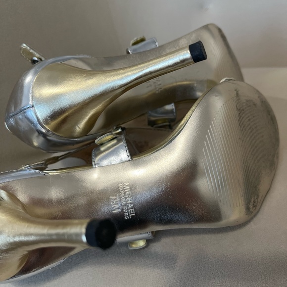 Michael Kors gold and silver high heels - Picture 4 of 5
